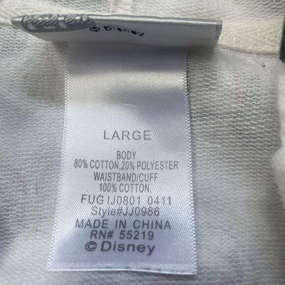 Epcot Disney Mickey Mouse White Large Full Zip Hoodie Countries - Picture 4 of 9